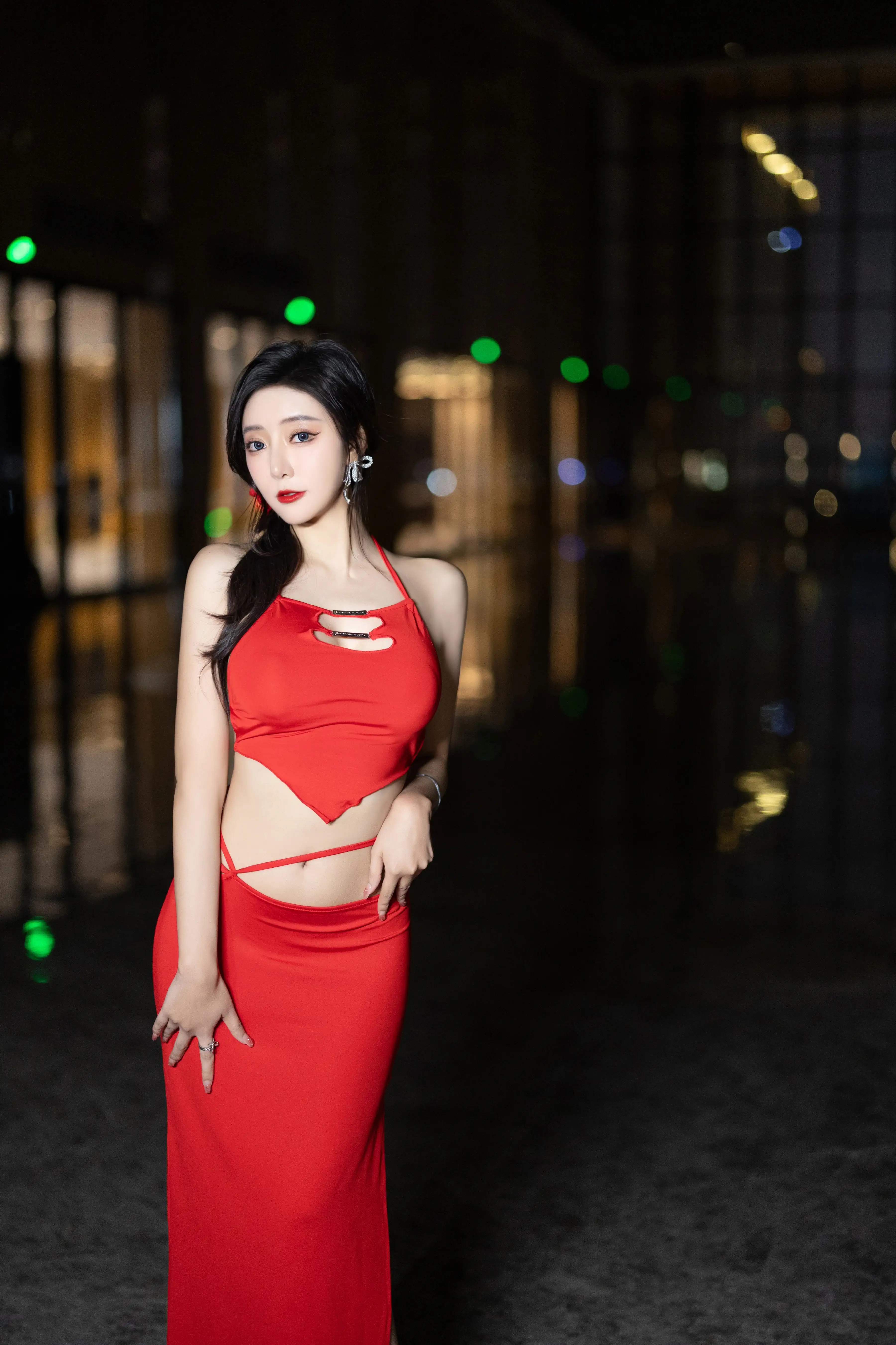 王馨瑶_NO.030_内购无水印_NO.8378_红色裙子拼杏色毛毛情趣_ - M940.COM 内部私购-第3张